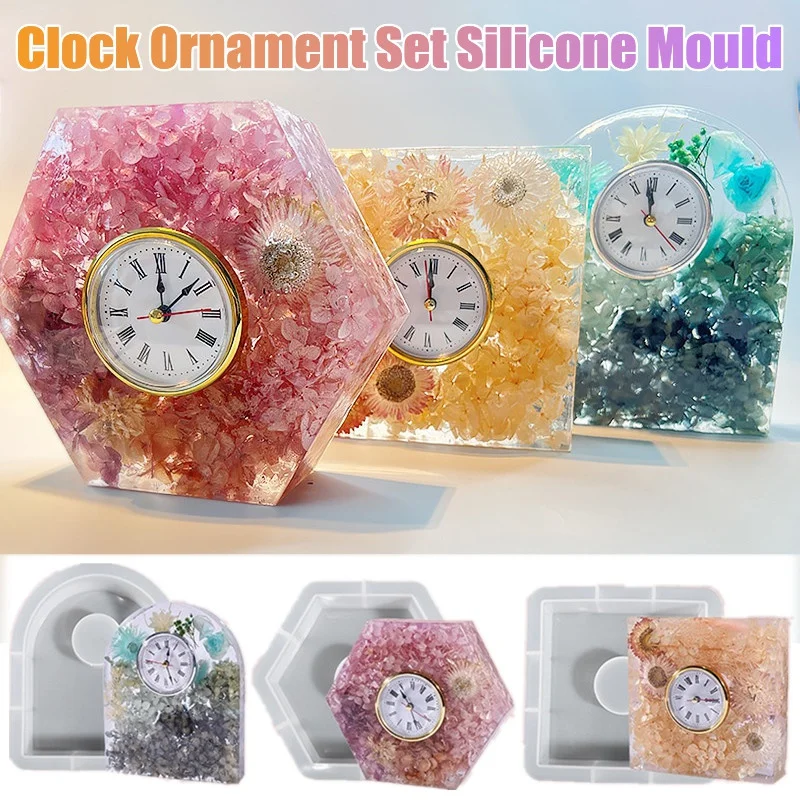 Zestaw ozdób do zegara formy s – Silicone Epoxy Resin Molds Set recenzja i cena