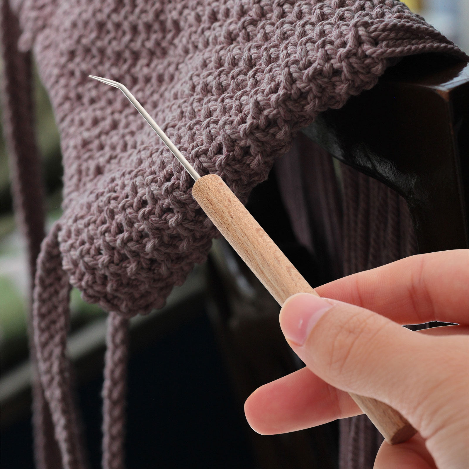 1 szt. drucianka z drewnianą r – Wooden Crochet Hooks Ergonomic Handle recenzja i cena