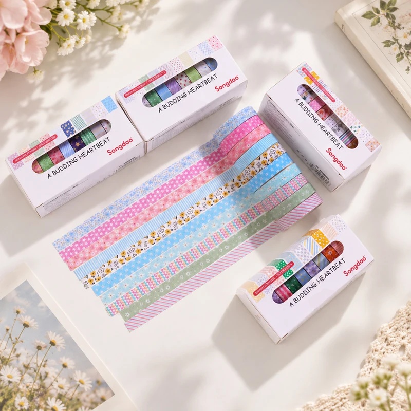10 rolek taśmy washi w pastelo – Scrapbooking recenzja i cena