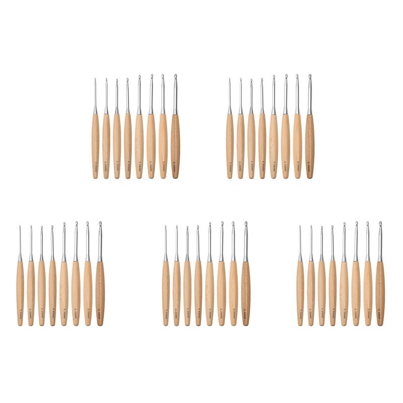 M12K – zestaw 40 drewnianych h – Wooden Crochet Hooks Ergonomic Handle recenzja i cena